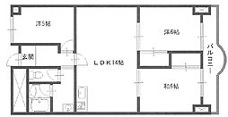 Kプラザ 3LDKの間取図画像