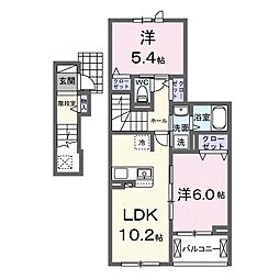 クレシェント 2階