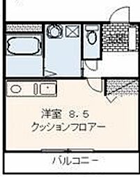 リバーテック ワンルームの間取図画像