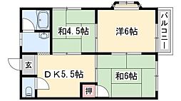 メゾンセフィール 3DKの間取図画像