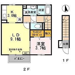 ウィル城北 2階