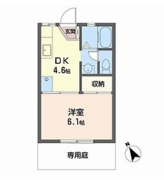 セフィラ北平野 1DKの間取図画像