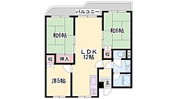 ブエナビスタ姫路青山ウエスト 3LDKの間取図画像