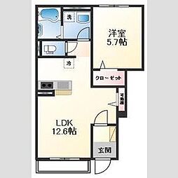 ハイムメゾン白鳥台 2LDKの間取図画像