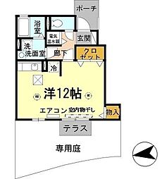 ロイヤルメゾンマエダ ワンルームの間取図画像