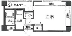 加古川尾上ヤングパレス 1Kの間取図画像
