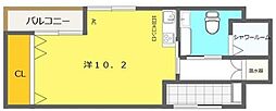 クオリティライフ壱番館 ワンルームの間取図画像