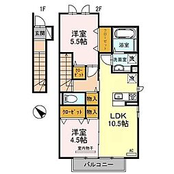 サンセール加佐 B棟 2階/201