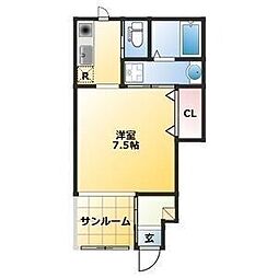 Creatio 1Kの間取図画像