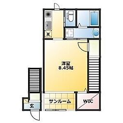 Creatio 1Kの間取図画像