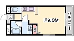 ソフィア21溝之口2 ワンルームの間取図画像