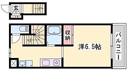 ラフィーネ緑ヶ丘 1Kの間取図画像
