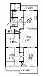 城の宮第一住宅8号棟 4階
