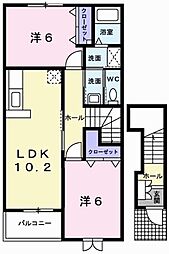 アウローラＭ　Ｂ 2階/202