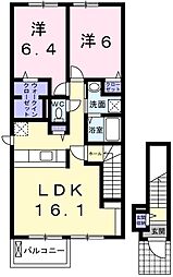 ベル・セーズ 2LDKの間取図画像