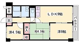 ベネフィス北在家 3LDKの間取図画像