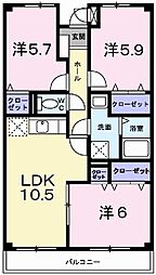 ファミール・サンフジ 2階/202