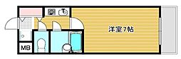 ダイアパレス姫路大手前通西 1Kの間取図画像
