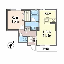 シャーメゾンオリンピア 1LDKの間取図画像