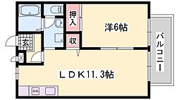 サンハイム下手野 C棟 2階