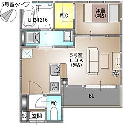 仮称)REGALEST 別府町元町 1階/105