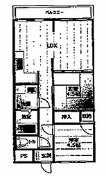 リープラス滝野社 2LDKの間取図画像