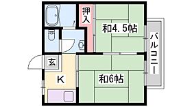 兵庫県加古川市加古川町北在家（賃貸アパート2K・2階・30.91㎡） その2