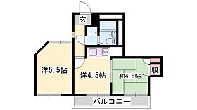 兵庫県たつの市龍野町日山（賃貸アパート2K・3階・33.61㎡） その2