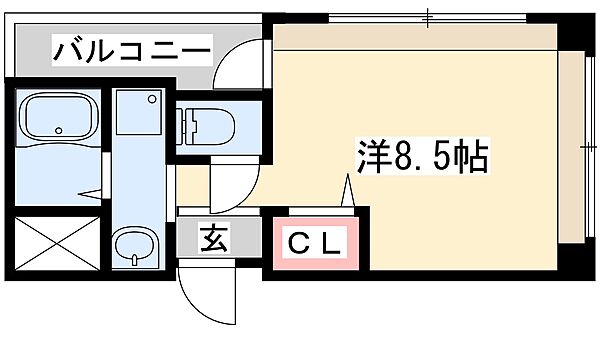 兵庫県加古川市尾上町今福(賃貸マンション1R・1階・25.08㎡)の写真 その2