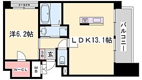 兵庫県姫路市安田４丁目（賃貸マンション1LDK・4階・45.56㎡） その2