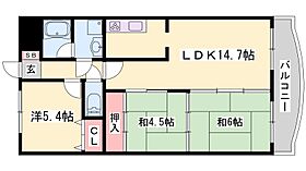 兵庫県姫路市手柄（賃貸マンション3LDK・4階・66.00㎡） その2