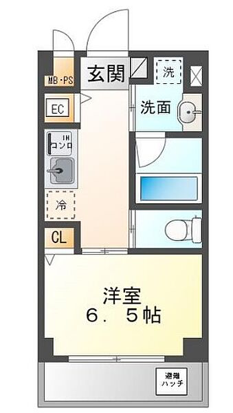 兵庫県姫路市飾磨区英賀保駅前町(賃貸マンション1K・2階・25.12㎡)の写真 その2