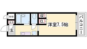 兵庫県姫路市城北新町１丁目（賃貸マンション1K・3階・23.40㎡） その2