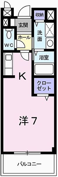 兵庫県姫路市飾磨区加茂(賃貸アパート1R・2階・25.25㎡)の写真 その2