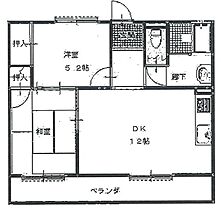 兵庫県姫路市白浜町宇佐崎北２丁目（賃貸マンション2DK・2階・55.16㎡） その2