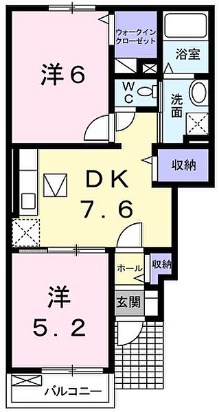 兵庫県赤穂市南野中(賃貸アパート2DK・1階・42.98㎡)の写真 その2