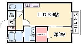 兵庫県姫路市北平野１丁目（賃貸アパート1LDK・2階・34.29㎡） その2