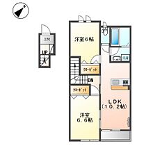 兵庫県加東市南山５丁目（賃貸アパート2LDK・2階・56.31㎡） その2