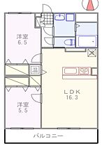 兵庫県神崎郡福崎町南田原（賃貸マンション2LDK・2階・64.06㎡） その2