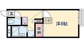 兵庫県姫路市書写（賃貸アパート1R・2階・20.28㎡） その2