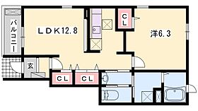 兵庫県三木市加佐（賃貸アパート1LDK・1階・46.49㎡） その2