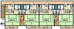 ファミール川崎 1Kの間取図画像