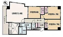 ヴェルデ月寒 3LDKの間取図画像