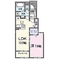 岡山県倉敷市広江1丁目（賃貸アパート1LDK・1階・50.14㎡） その2