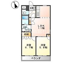 岡山県倉敷市玉島阿賀崎3丁目（賃貸アパート2LDK・2階・51.30㎡） その2