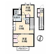 岡山県井原市下出部町1丁目（賃貸アパート2DK・2階・50.11㎡） その2