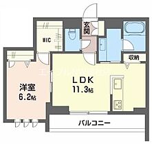 岡山県倉敷市美和2丁目（賃貸マンション1LDK・3階・45.49㎡） その2