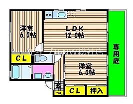 岡山県岡山市北区花尻ききょう町（賃貸アパート2LDK・1階・55.41㎡） その2