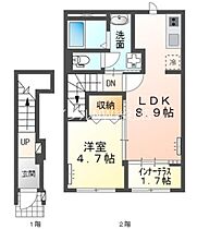 岡山県倉敷市連島町鶴新田（賃貸アパート1LDK・2階・42.31㎡） その2