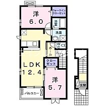 岡山県倉敷市上富井（賃貸アパート2LDK・2階・58.52㎡） その2